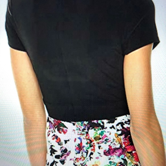 Chetta B Beautiful Black with Floral Maxi Size 12 - Picture 4 of 8